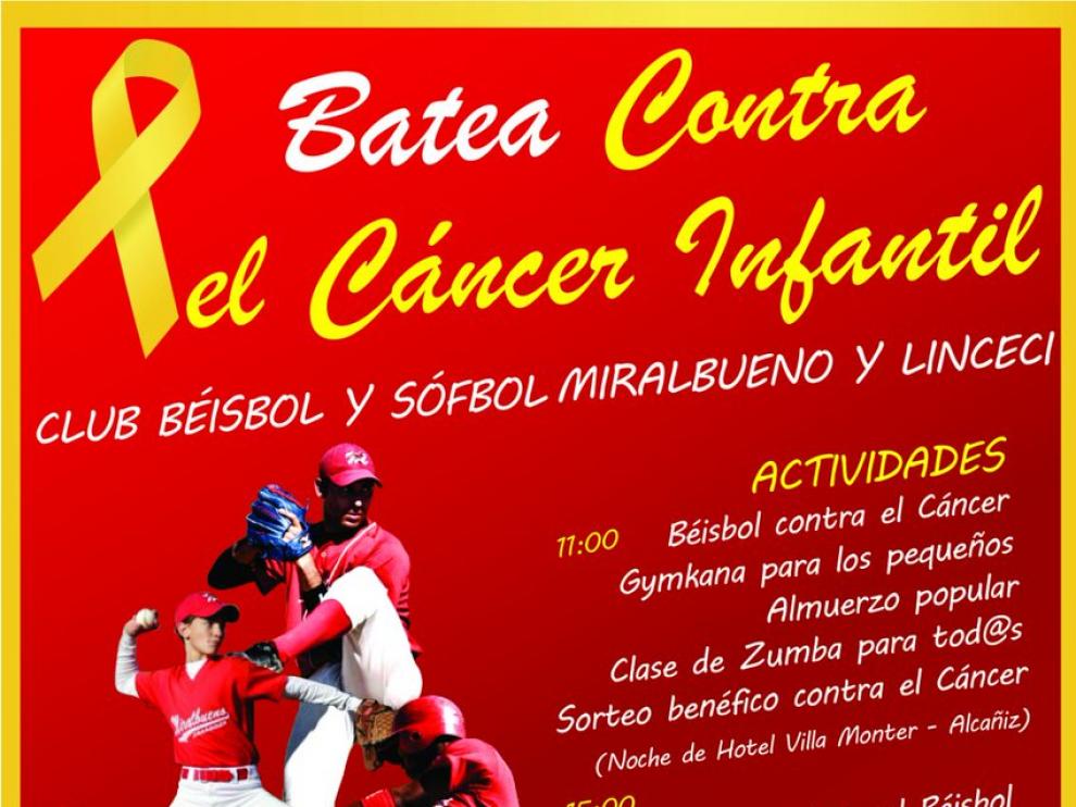 Cartel de 'Batea contra el cáncer infantil'.