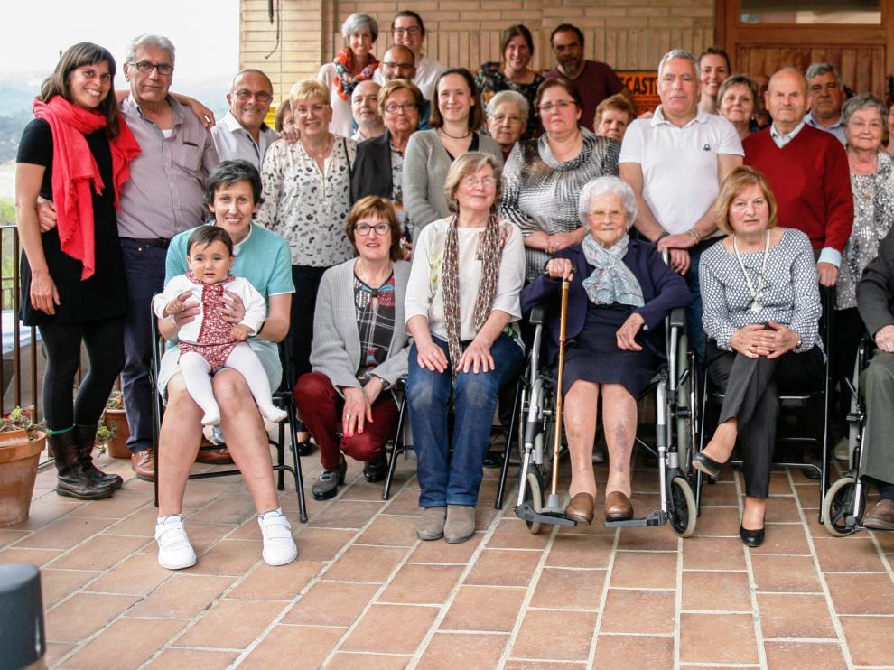 Celebración del cumpleaños de Aniceta Pardinilla