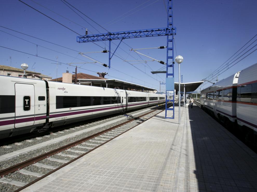 Imagen de la estación de Tardienta.