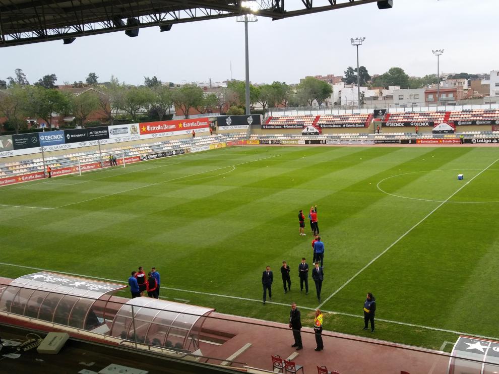 El Camp Nou de Tarragona, antes del partido.