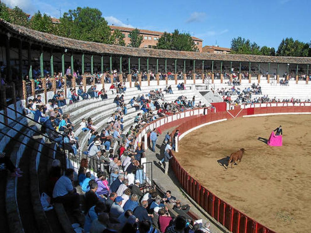 Uno de los últimos festejos celebrados en la plaza de toros de Tarazona.