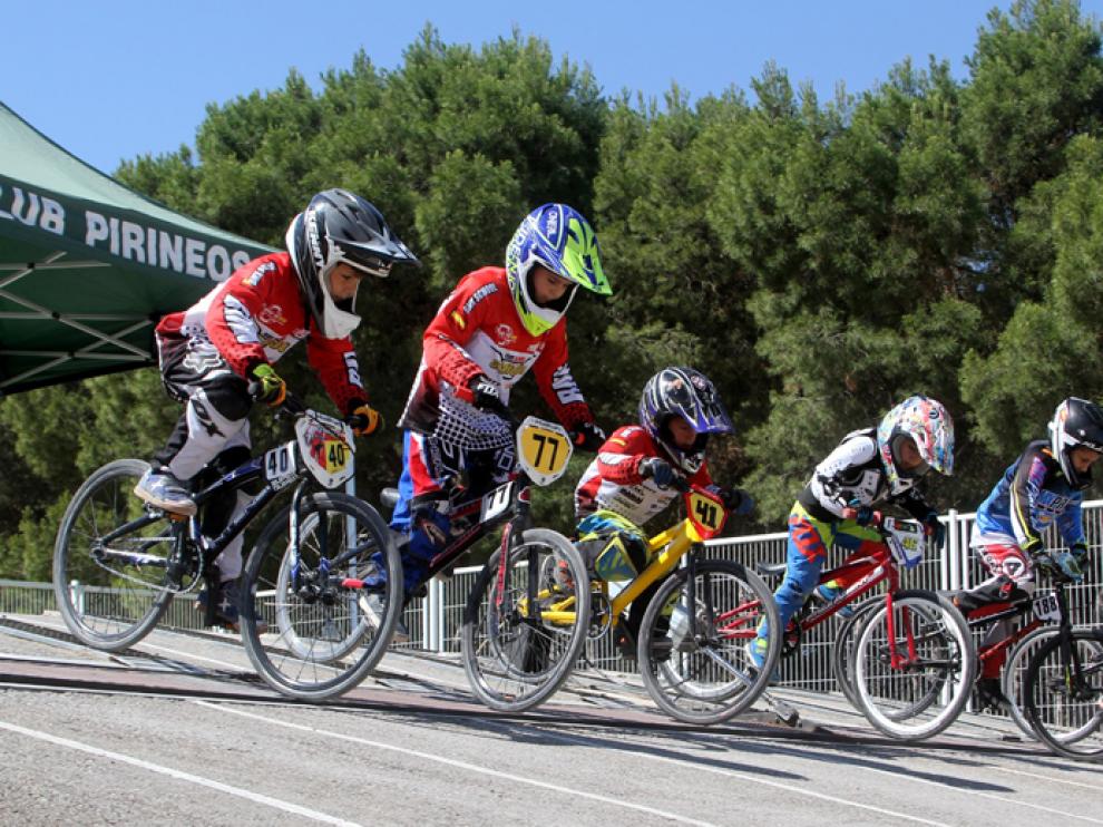 Una imagen del Campeonato de Aragón de BMX 2017