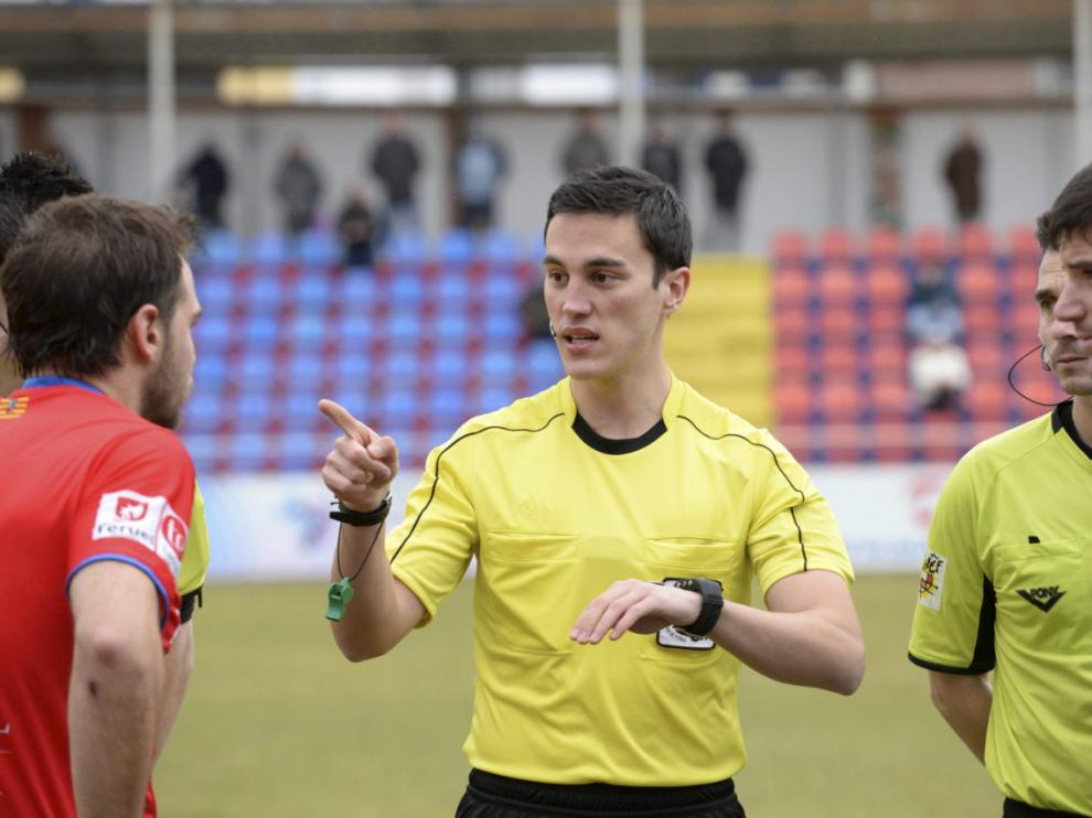 Marcos Latorre Gracia, durante un partido de la temporada pasada.