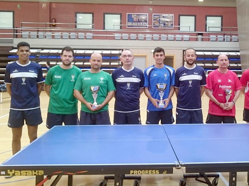 Podio Masculino del Campeonato de Aragón