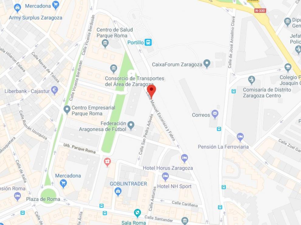 El accidente se ha producido en la calle de Escoriaza y Fabro.