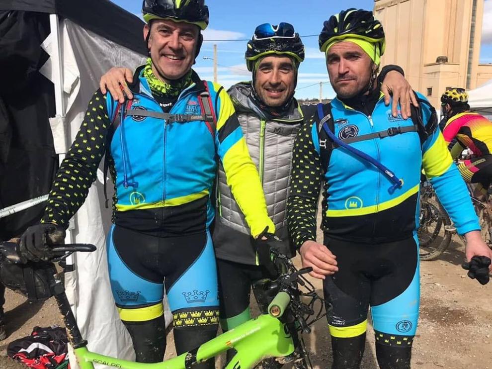 Los zaragozanos Roberto Arellano, Jorge Chico y Antonio Layús.