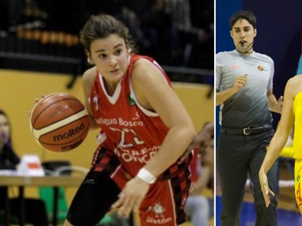Patricia Vicente y Estela Royo (dcha.).