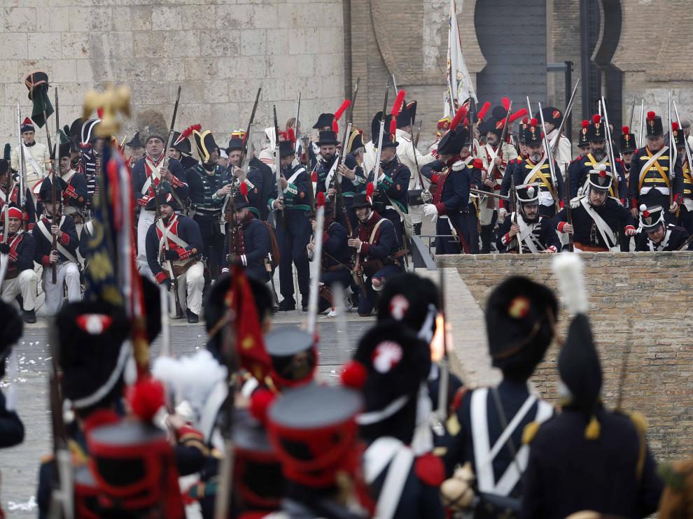 La Aljafería, último escenario de la Recreación Histórica de los Sitios de Zaragoza