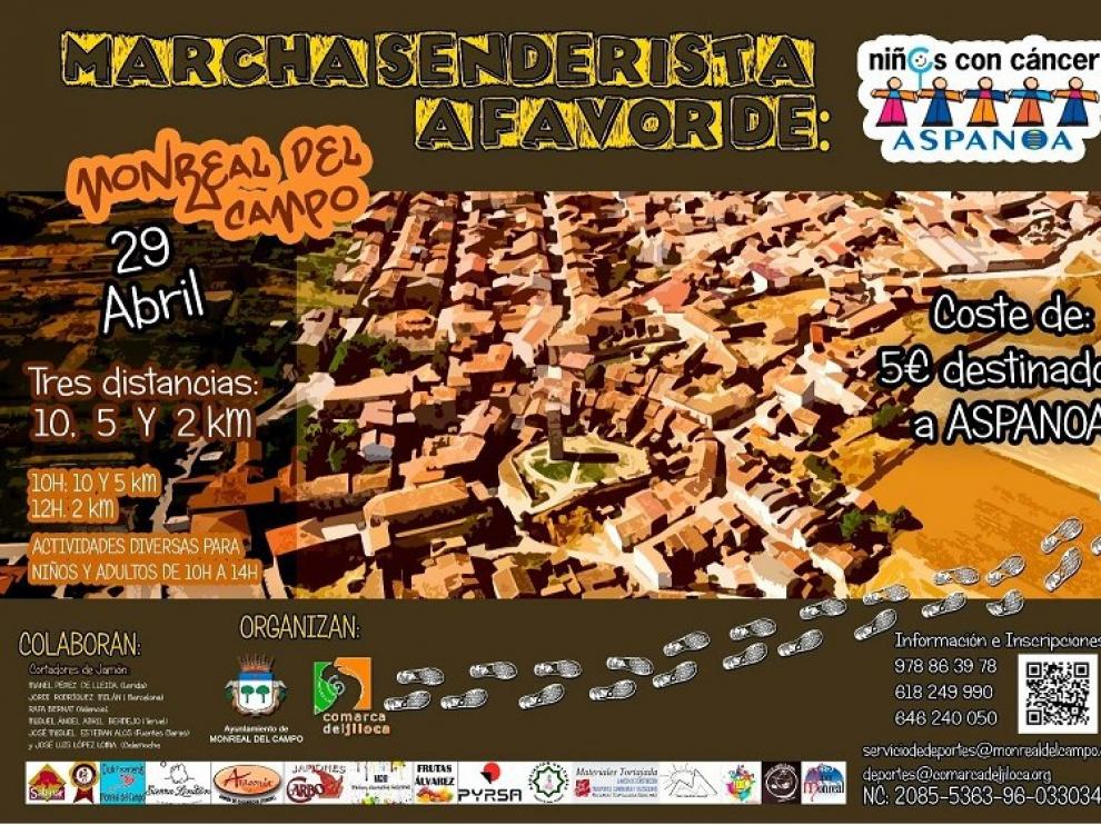 Cartel anunciador de la jornada en apoyo al cáncer infantil.