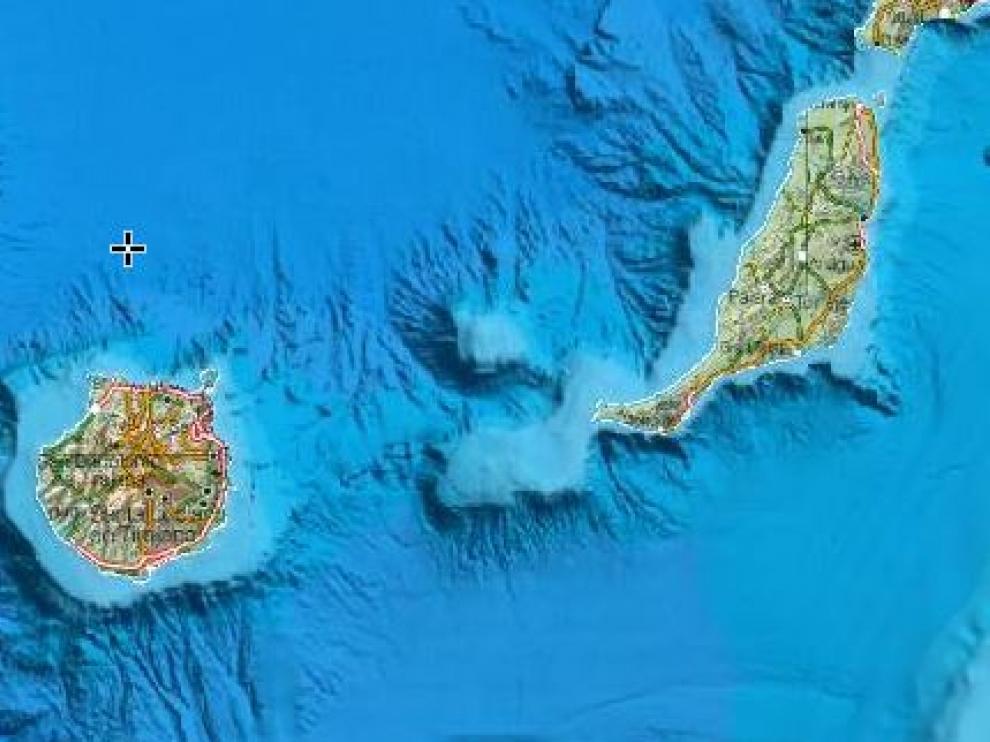El terremoto se ha producido entre Gran Canaria y Fuerteventura