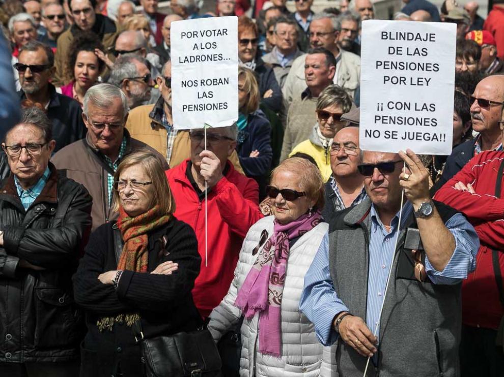 Protesta por las pensiones