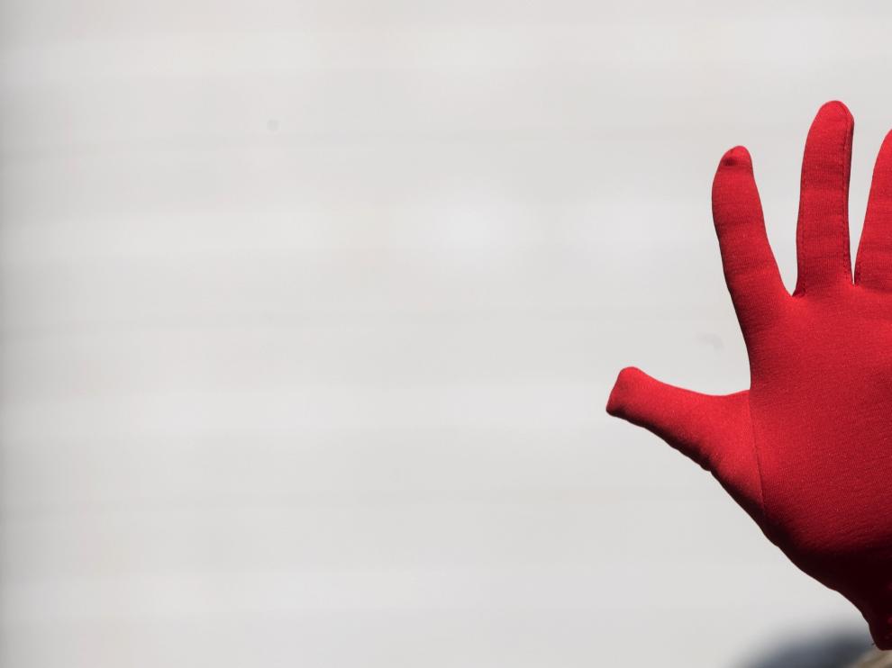 Las manos rojas se han convertido en el símbolo contra las agresiones sexistas