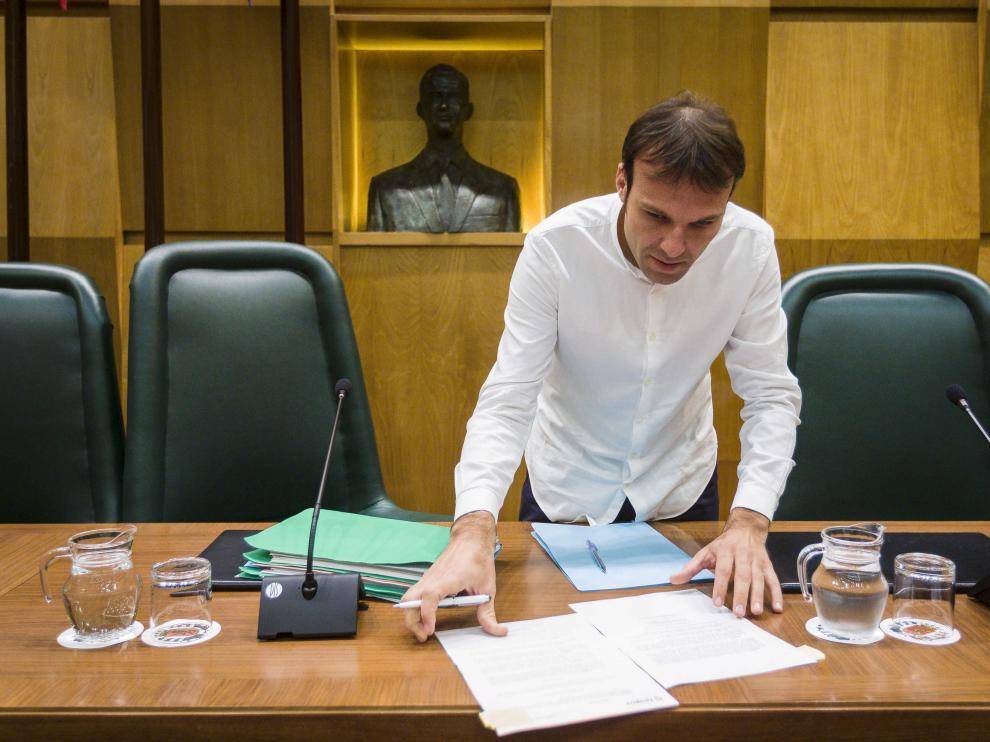 Pablo Muñoz, responsable de Urbanismo y portavoz de Zaragoza en Común, en una imagen de archivo.