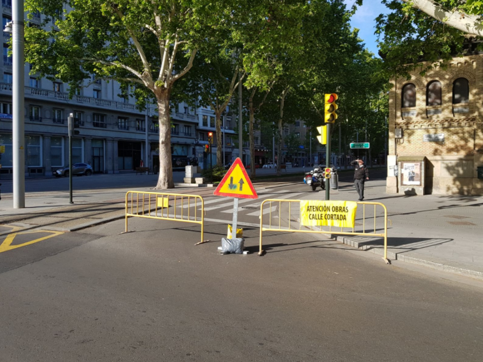 Acceso a Gran Vía cortado