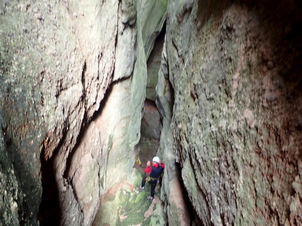 Rescate en el barranco de Colungo