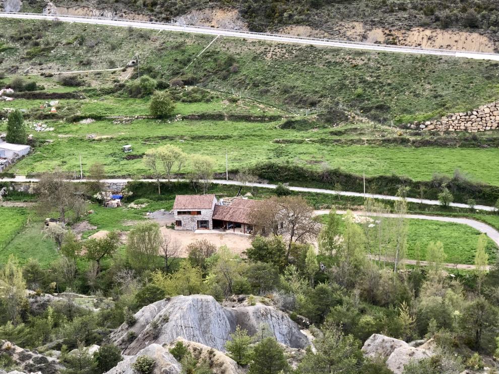 La casa pasiva de madera en Fiscal, Huesca