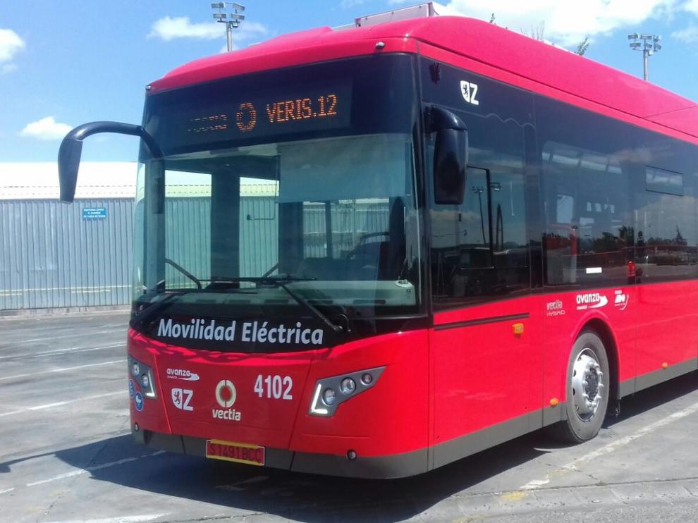 El nuevo autobús que se incorpora en pruebas al transporte urbano de Zaragoza.