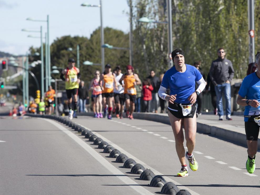 Imagen de la pasada edición del maratón de Zaragoza