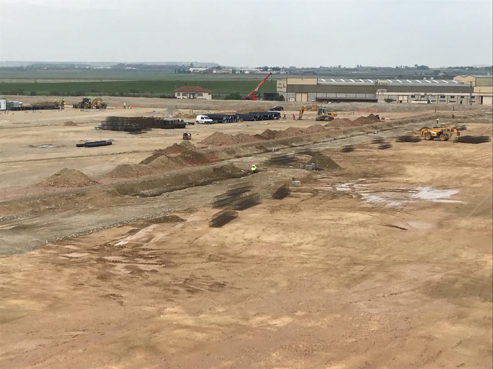 Trabajos en los terrenos adquiridos por Pini para el matadero