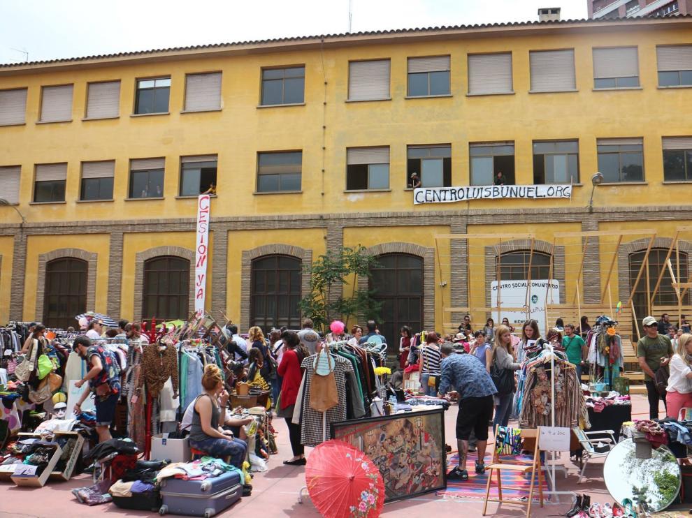 Imagen de una de las actividades organizadas en el interior del antiguo Instituto Luis Buñuel.