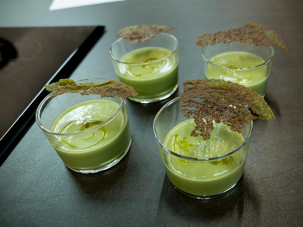Gazpacho de borrajas.