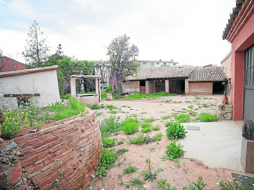 La vegetación prolifera en el taller de los hermanos Górriz tras su restauración.