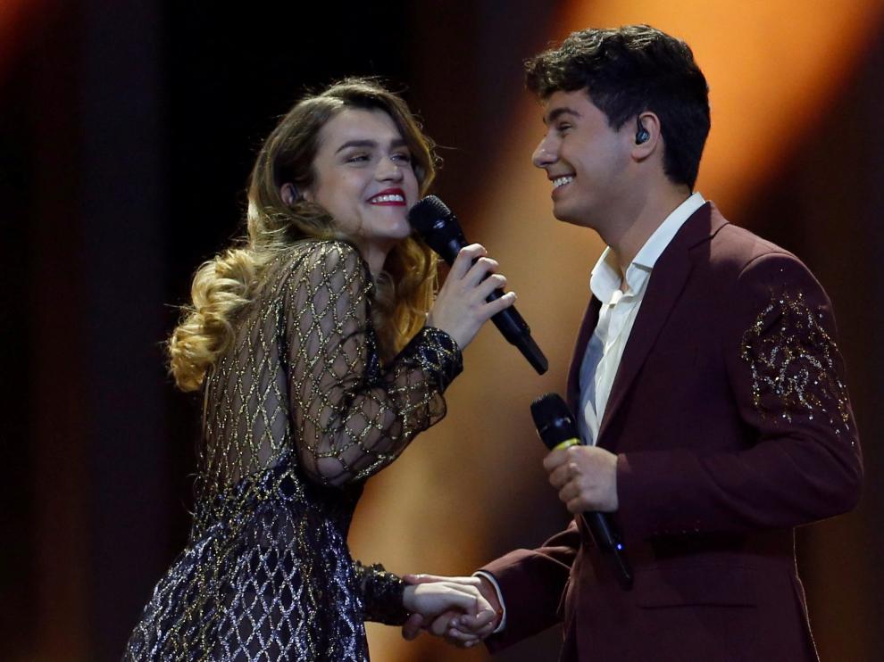 La actuación de Alfred y Amaia de OT 2017 el pasado año en Eurovisión.