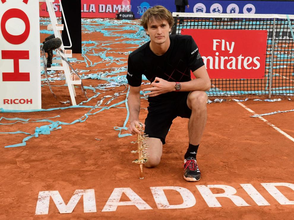Zverev celebra el Master de Madrid.