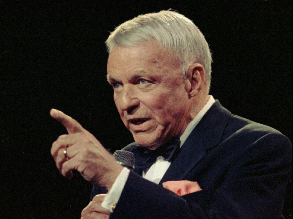 Frank Sinatra, en un concierto en Nueva York en 1990.
