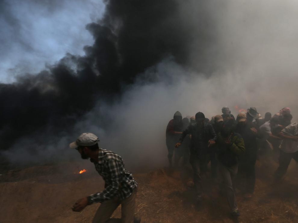 Enfrentamientos en la frontera de Gaza