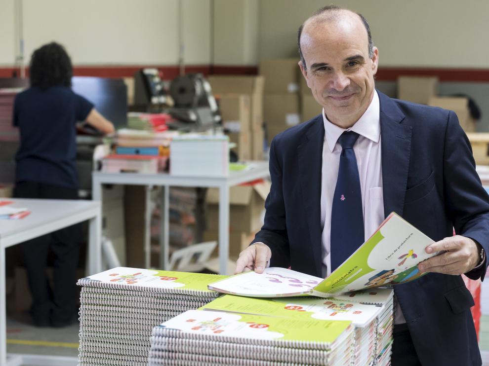 Javier Cendoya, director general de España del grupo Edelvives, este lunes.