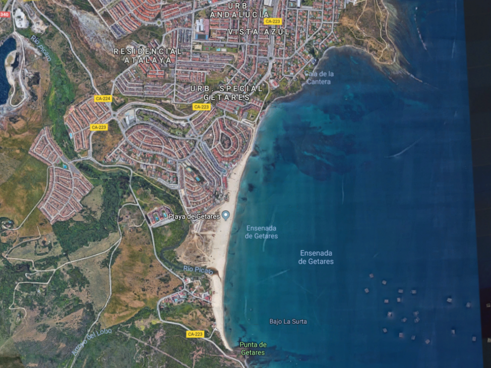 Playa de Getares, en Algeciras