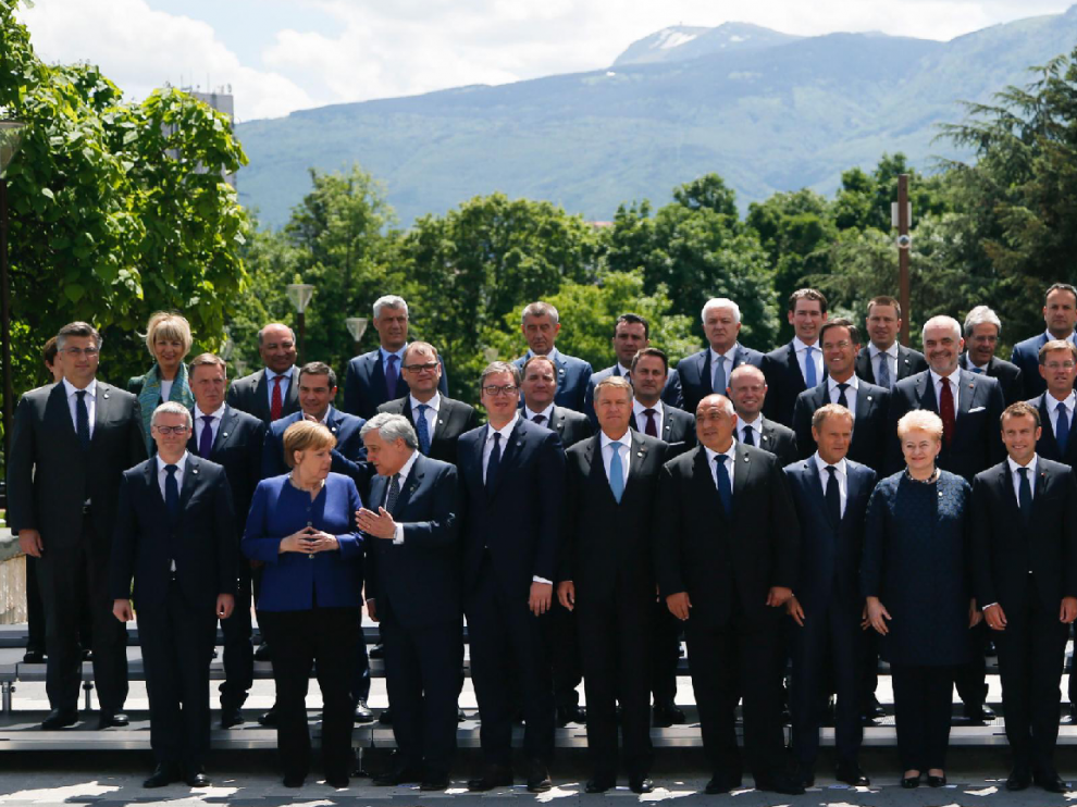 Representantes de los Veintiocho que conforman la Unión Europea
