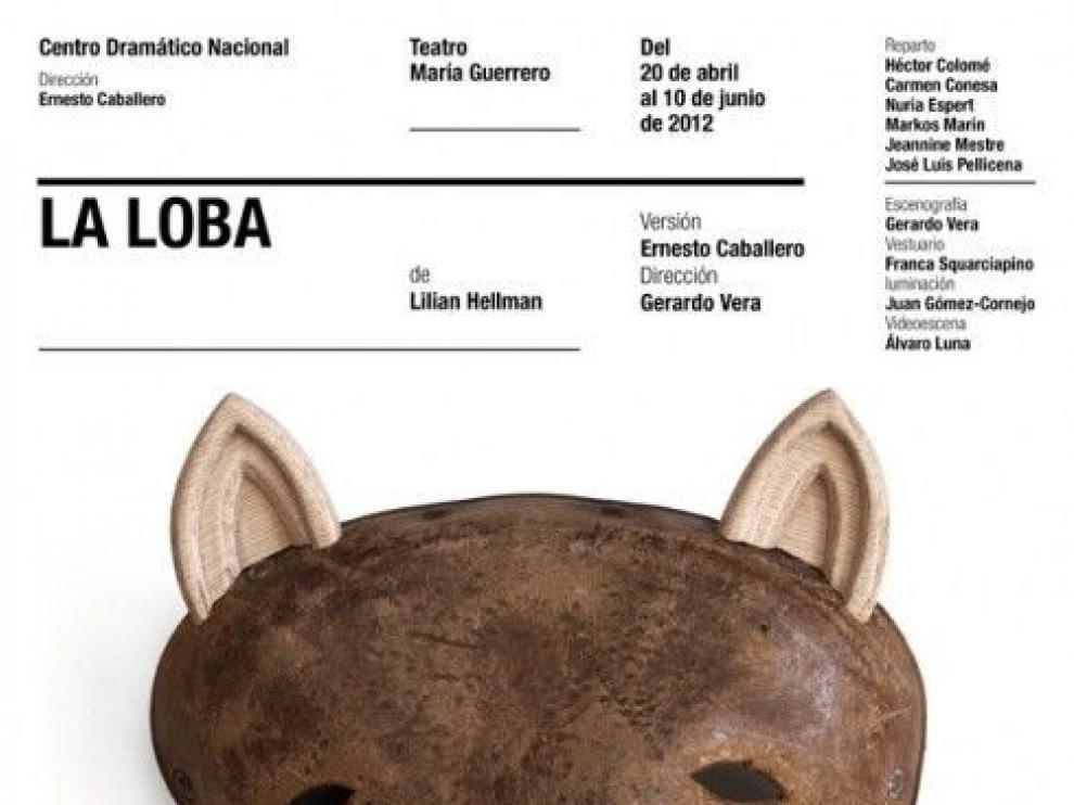 Cartel de la obra 'La loba'.