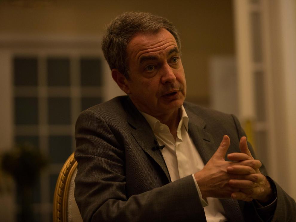 El expresidente del Gobierno español, José Luis Rodríguez Zapatero, durante una entrevista con Efe este domingo.