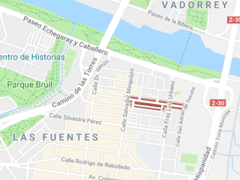 Calle de Eugenia Bueso  en Las Fuentes