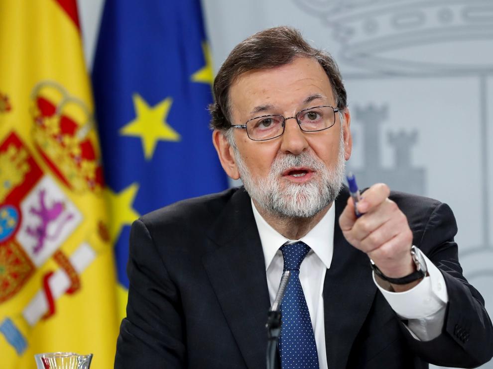 Rueda de prensa de Mariano Rajoy tras conocerse la rueda de prensa