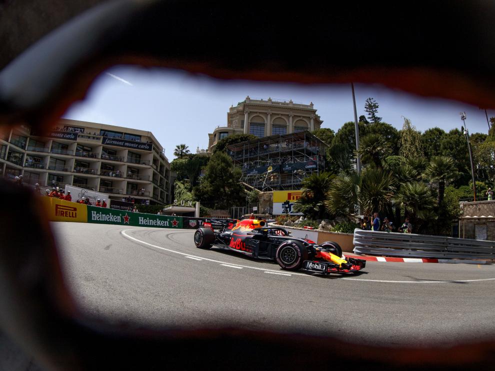 Daniel Ricciardo en los entrenamientos oficiales de Mónaco.