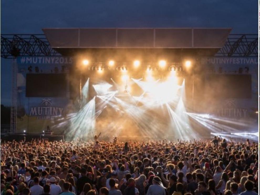 Festival de música Mutiny de Portsmouth, en Inglaterra, en el que fallecieron este sábado dos jóvenes.