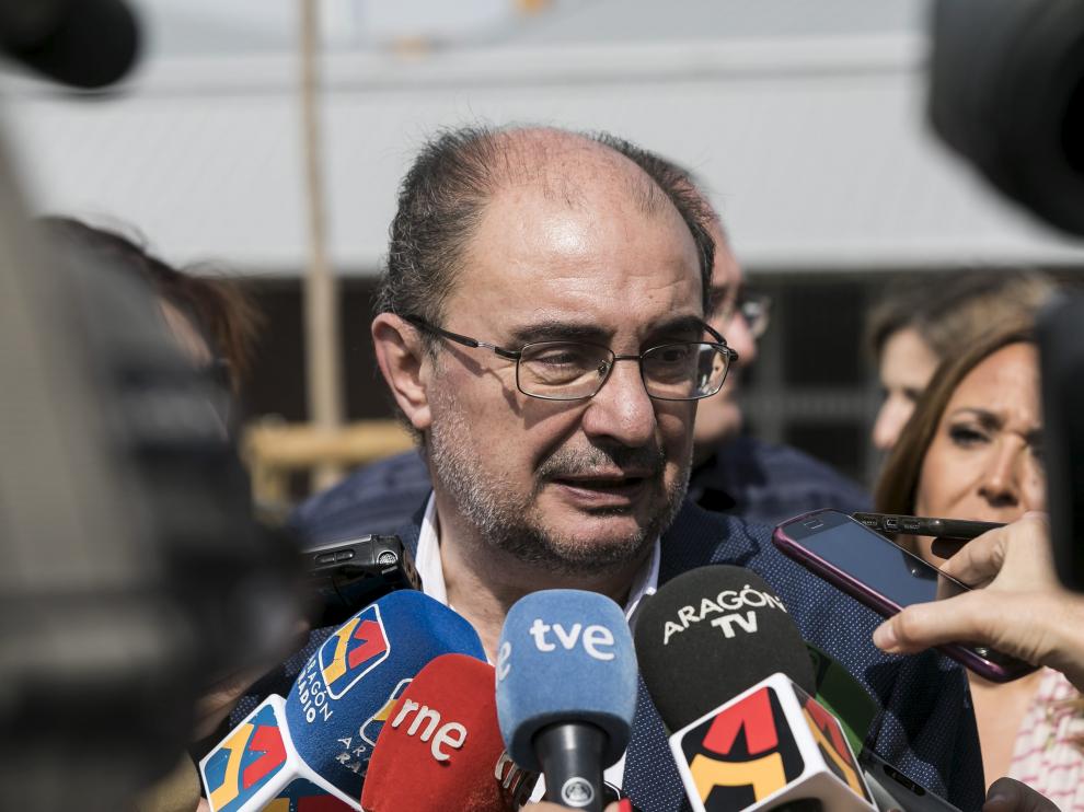 Javier Lambán, presidente del Gobierno de Aragón.