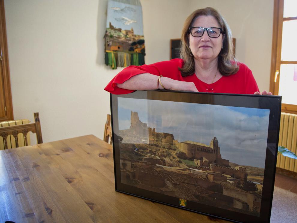 Ángeles Lozano, alcaldesa de Monreal de Ariza.
