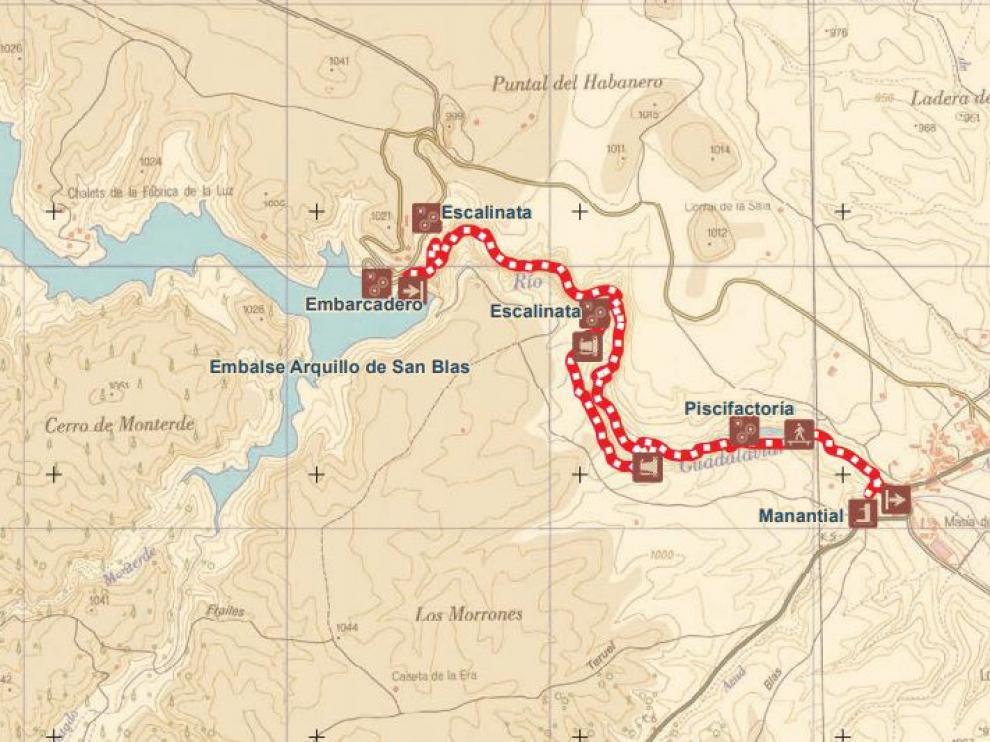 Mapa senda gualaviar