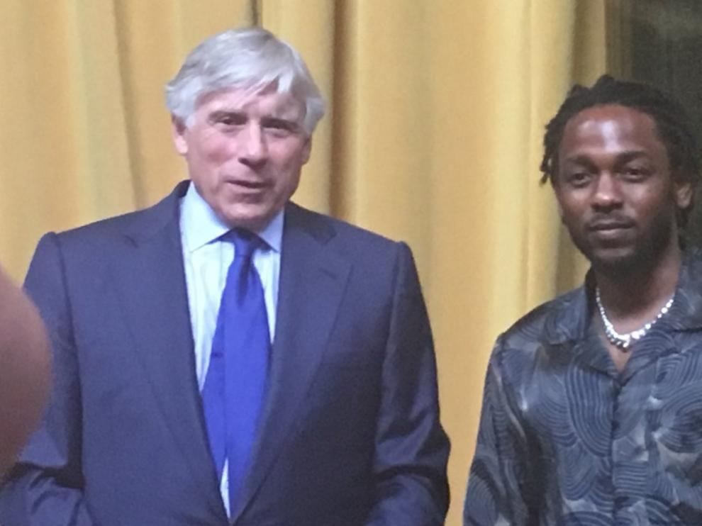 Lamar, tras recibir su Pulitzer este miércoles en Nueva York.