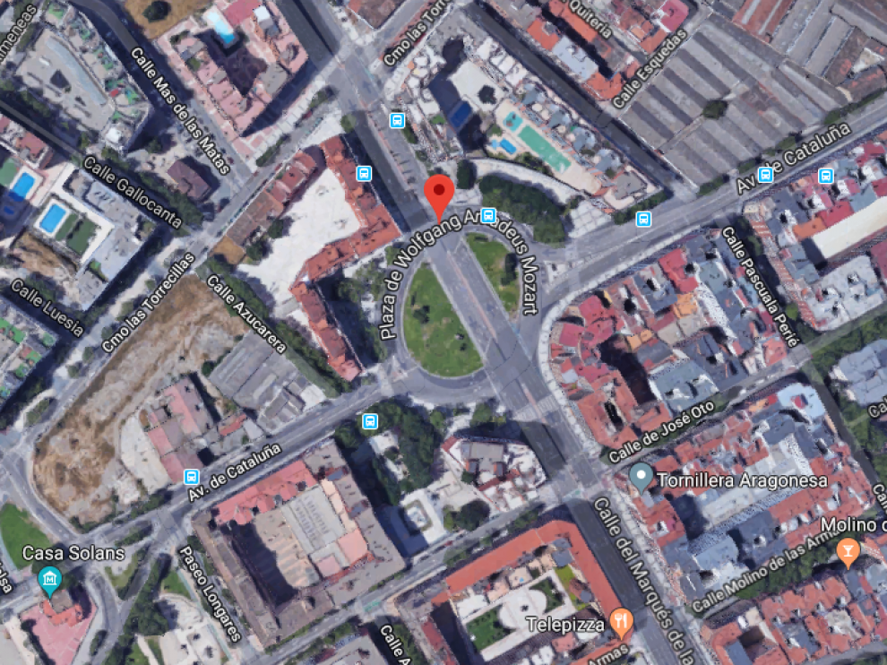 El incidente se ha producido en la plaza Mozart.