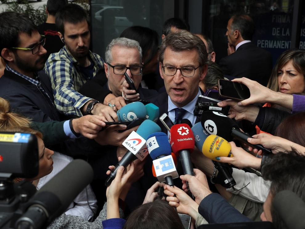 El presidente gallego, Alberto Nuñez Feijóo.