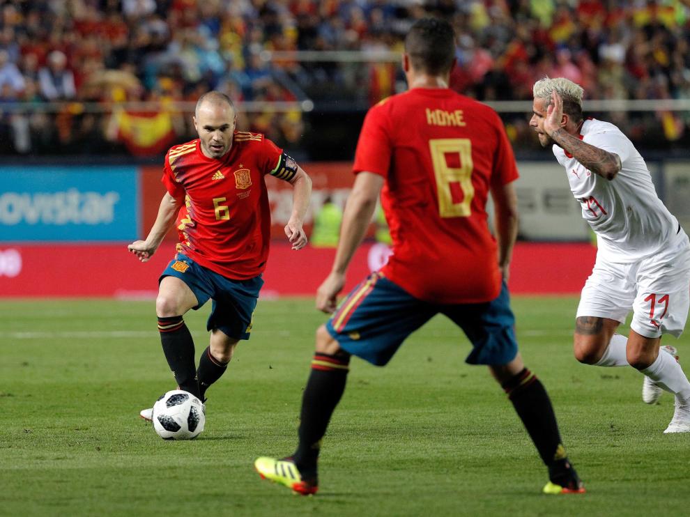 Partido amistoso entre España y Suiza disputado el pasado 3 de junio.