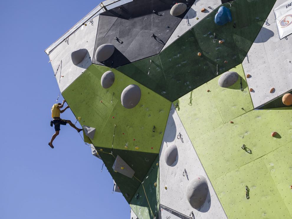 Copa de España de Escalada en Dificultad Absoluta en el rocódromo de Puerto Venecia, el año pasado.