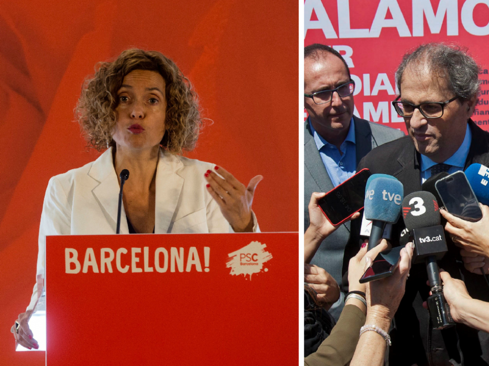 Meritxell Batet y Quim Torra