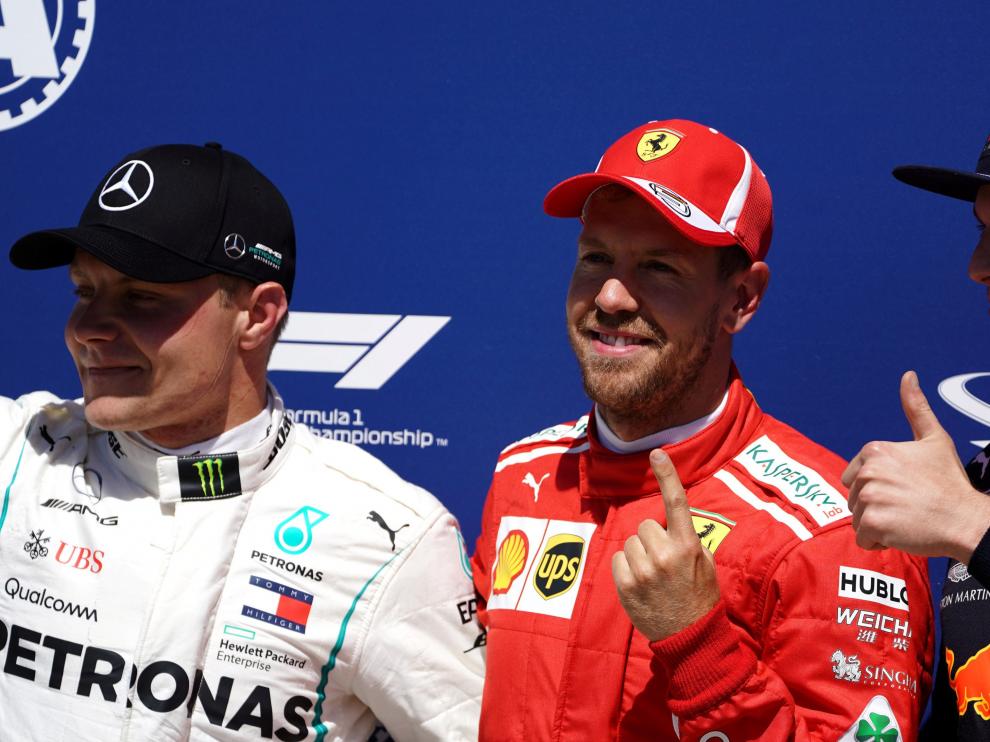 Vettel firmó este sábado la quincuagésima cuarta 'pole' de su carrera en F1