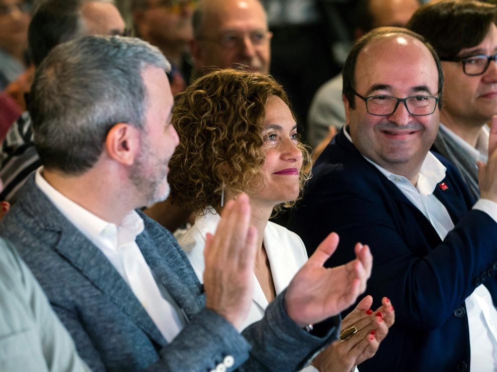 Batet junto a Iceta en un acto en Barcelona